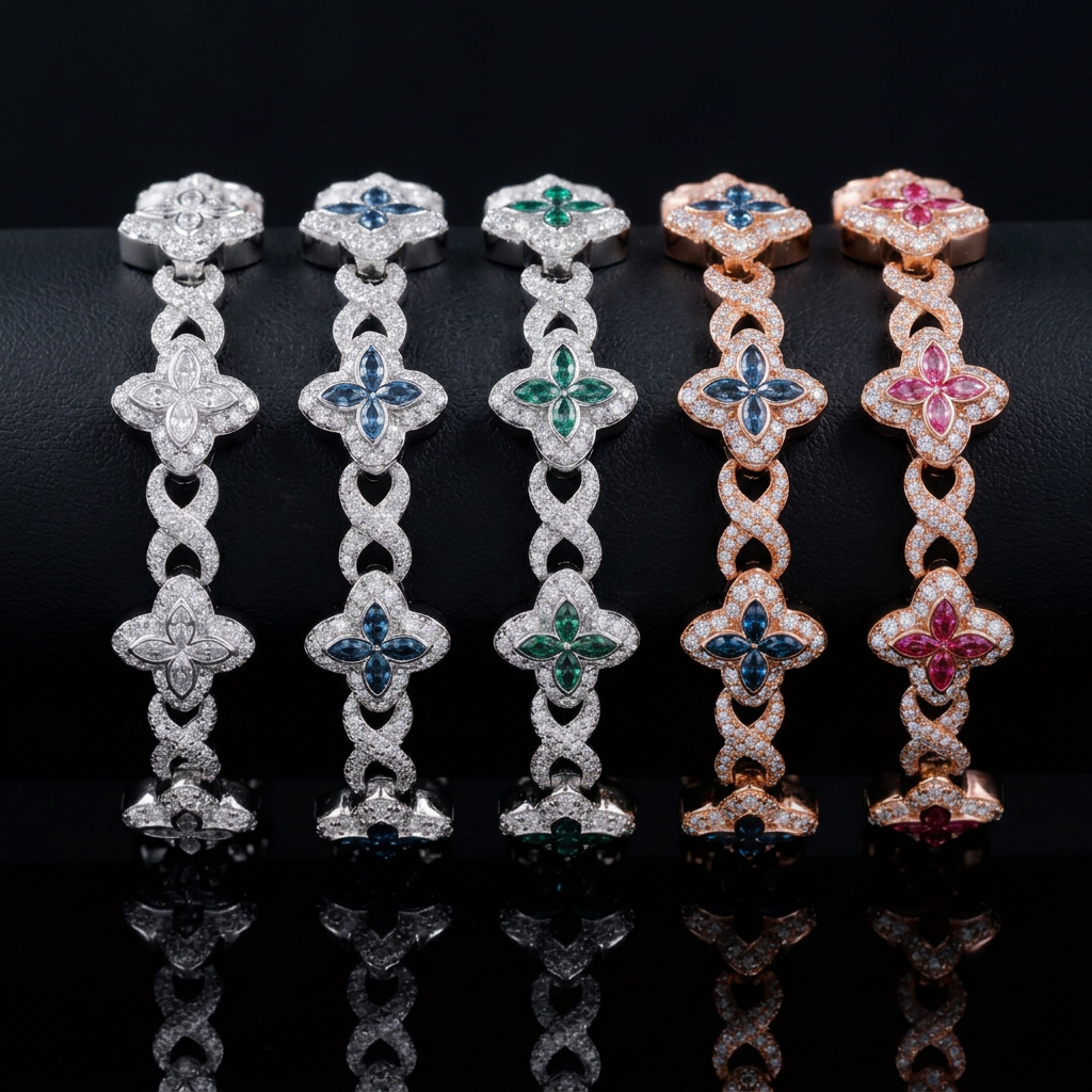 LV | Tennis Moissanite con Diseño exclusivo