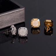 Octogonal | Pendientes Moissanite