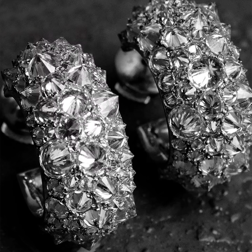 Spikes | Pendientes Moissanite