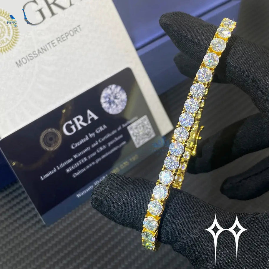 Essential | Tennis Chapada en Oro 18K