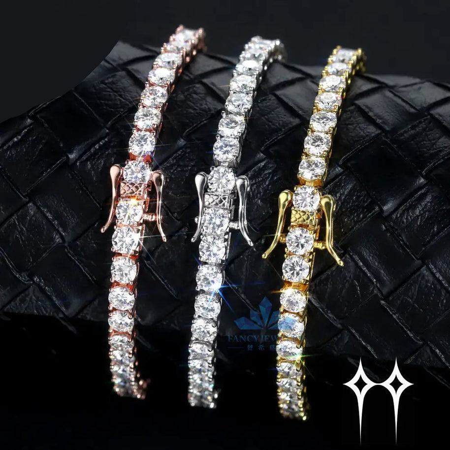 Essential | Tennis Chapada en Oro 18K