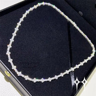 Cadena | Pulsera de Cruz con Diamantes Moisanita 3mm VVS de Plata 925
