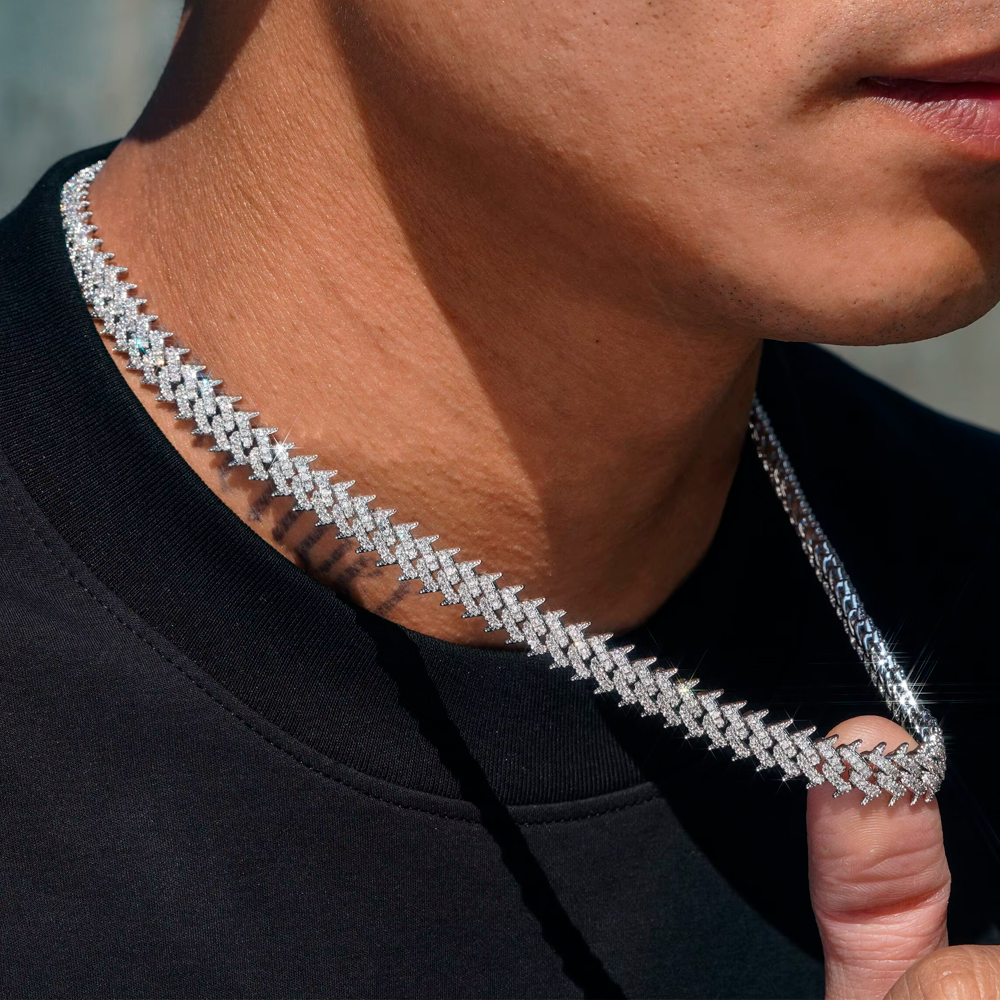 Cuban Spike | Chain & Tennis VSS Moissanite