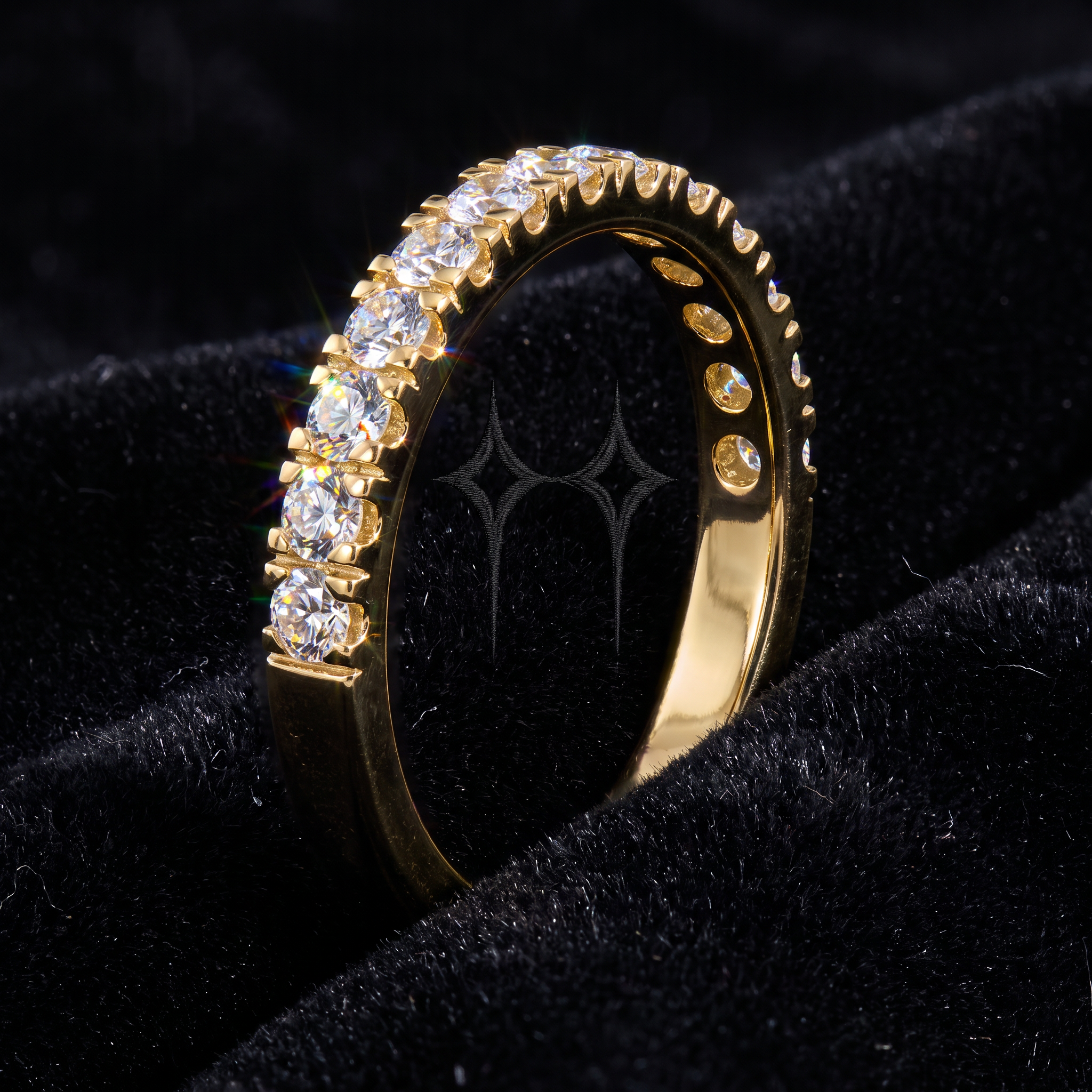 Basic Ring Oro amarillo - detalle macro