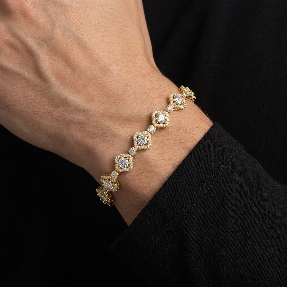 Trébol | Tennis de Moissanite exclusiva